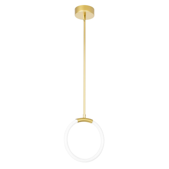 CWI Lighting - 1273P10-1-602 - LED Pendant - Hoops - Satin Gold