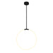 CWI Lighting - 1273P24-1-101 - LED Chandelier - Hoops - Black