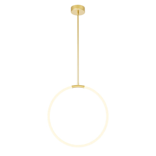 CWI Lighting - 1273P24-1-602 - LED Chandelier - Hoops - Satin Gold