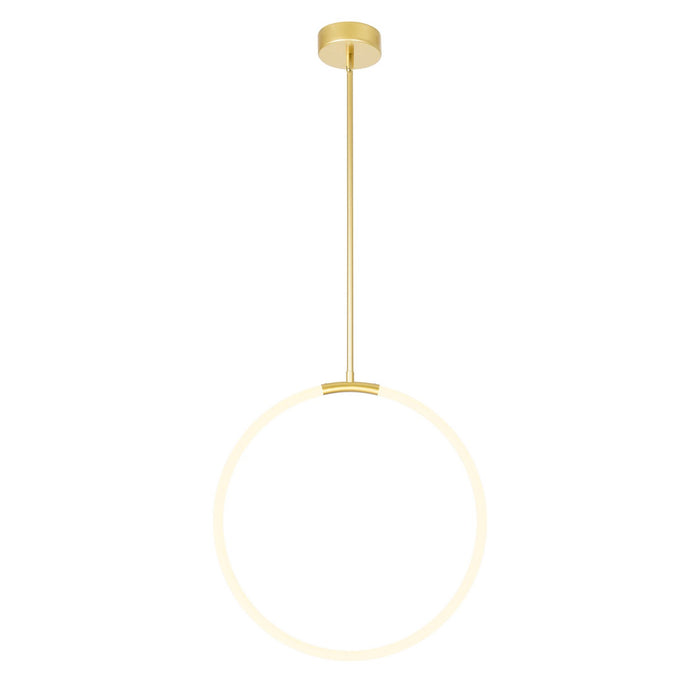 CWI Lighting - 1273P24-1-602 - LED Chandelier - Hoops - Satin Gold