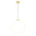 CWI Lighting - 1273P24-1-602 - LED Chandelier - Hoops - Satin Gold