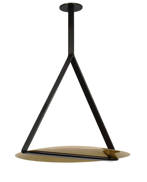 Visual Comfort Modern - PBPD35127BZ/NB - LED Pendant - Cymbal - Dark Bronze/Natural Brass