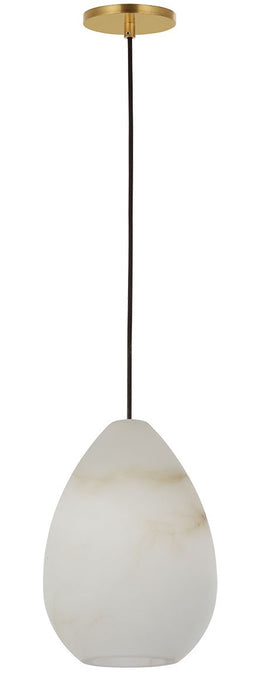 Visual Comfort Modern - SLPD544ALBHAB - One Light Pendant - Alina - Hand Rubbed Antique Brass