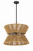 Craftmade - 58596-FBWAL - Six Light Pendant - Serena - Flat Black/Walnut