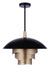 Craftmade - P1010FBMG-LED - LED Pendant - Sculptural Statement Pendants - Flat Black/Matte Gold