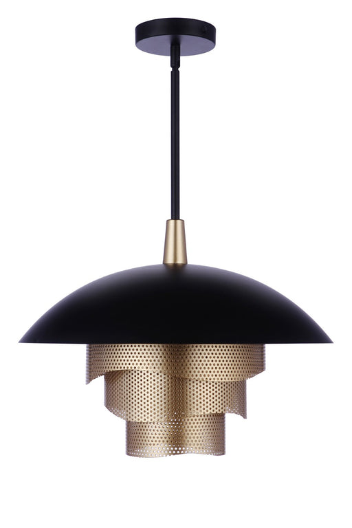 Craftmade - P1010FBMG-LED - LED Pendant - Sculptural Statement Pendants - Flat Black/Matte Gold