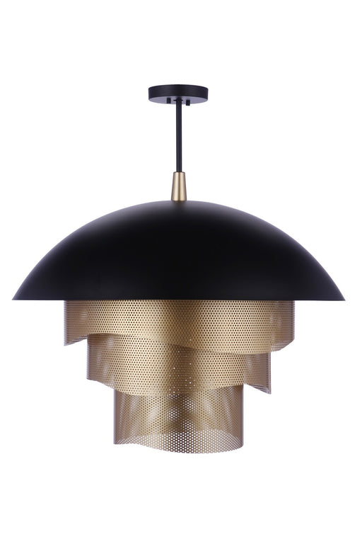 Craftmade - P1011FBMG-LED - LED Pendant - Sculptural Statement Pendants - Flat Black/Matte Gold