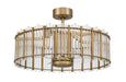 Craftmade - RVL28SB4 - 24"Ceiling Fan - Reveal Fandelier - Satin Brass