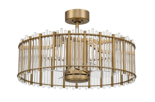 Craftmade - RVL28SB4 - 24"Ceiling Fan - Reveal Fandelier - Satin Brass