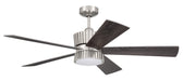Craftmade - TRY52BNK5 - 52"Ceiling Fan - Theiry - Brushed Polished Nickel