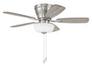 Craftmade - WHL42BNK5C1 - 42"Ceiling Fan - Wheeler 42 2-Light Bowl - Brushed Polished Nickel