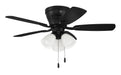 Craftmade - WHL42FB5C3 - 42"Ceiling Fan - Wheeler 42 3-Light - Flat Black