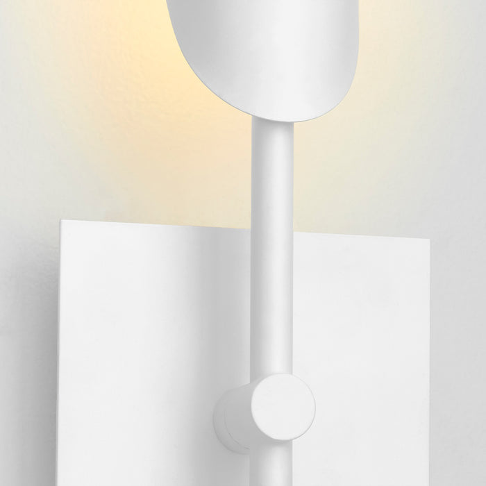 Oxygen - 3-405-640 - LED Wall Sconce - Pivot - White W/ Aged Brass