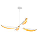Quorum - 3-407-640 - LED Chandelier - Pivot - White|Aged Brass