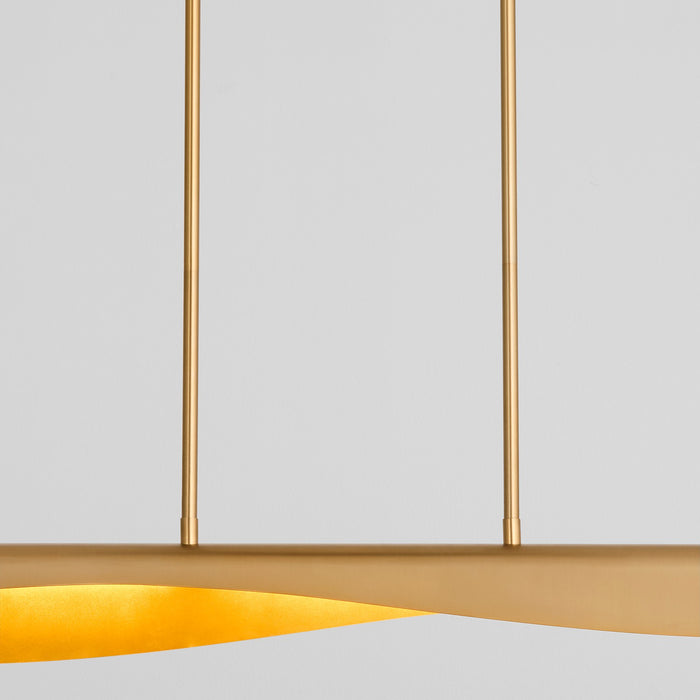 Oxygen - 3-408-40 - LED Chandelier - Pivot - Aged Brass