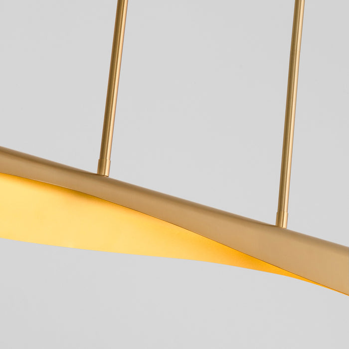 Oxygen - 3-408-40 - LED Chandelier - Pivot - Aged Brass