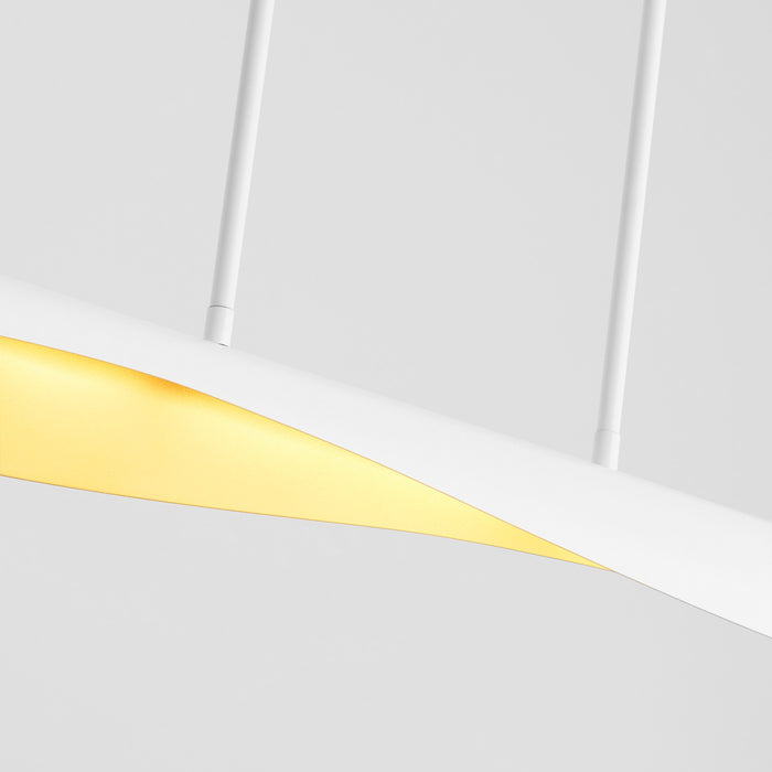 Oxygen - 3-408-640 - LED Chandelier - Pivot - White W/ Aged Brass