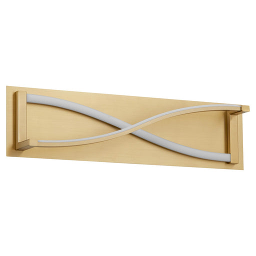 Hyperion LED Vanity Aged Brass