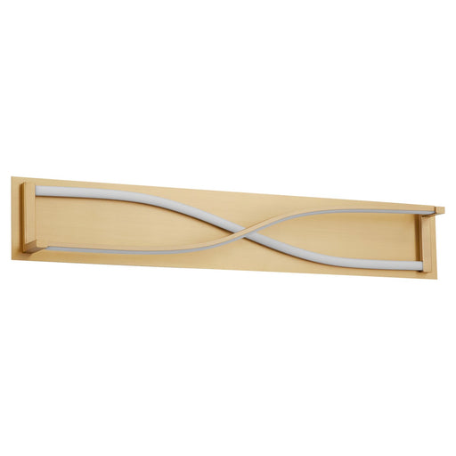 Hyperion LED Vanity Aged Brass