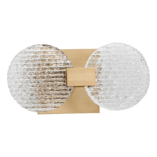 Axiom LED Wall Sconce Aged Brass