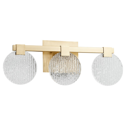 Axiom LED Vanity Aged Brass