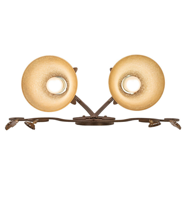 Meyda Tiffany - 120185 - Two Light Wall Sconce - Christiana - Pompeii Gold