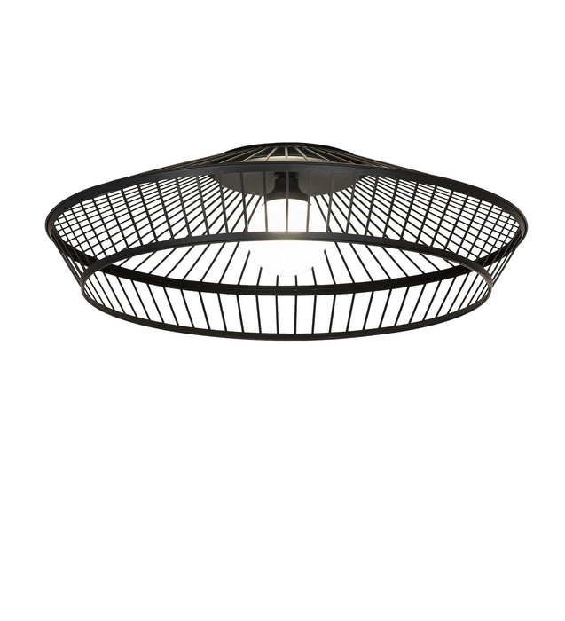 Meyda Tiffany - 236964 - LED Flushmount - Cilindro - Solar Black