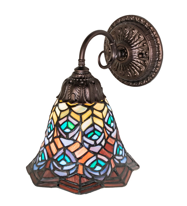 Meyda Tiffany - 270799 - One Light Wall Sconce - Tiffany Peacock Feather