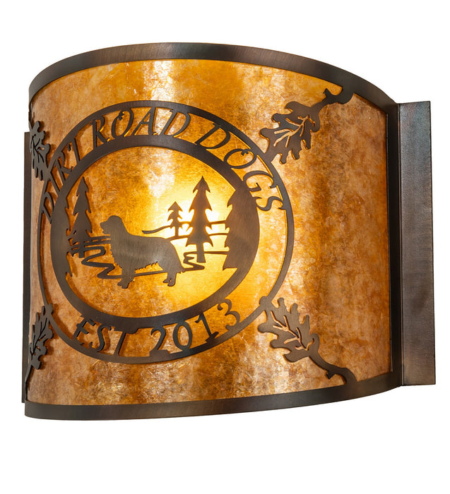 Meyda Tiffany - 271583 - One Light Wall Sconce - Personalized - Dark Burinished Antique Copper