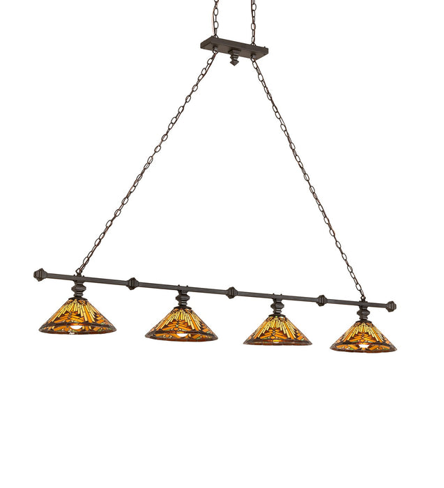 Meyda Tiffany - 271620 - Four Light Island Pendant - Nuevo - Oil Rubbed Bronze