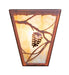 Meyda Tiffany - 272495 - Three Light Wall Sconce - Whispering Pines - Vintage Copper