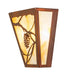 Meyda Tiffany - 272495 - Three Light Wall Sconce - Whispering Pines - Vintage Copper