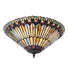 Meyda Tiffany - 274068 - Three Light Flushmount - Tiffany Jeweled Peacock