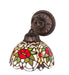 Meyda Tiffany - 274135 - One Light Wall Sconce - Renaissance Rose - Mahogany Bronze