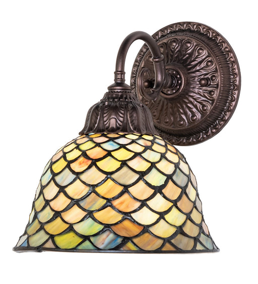 Meyda Tiffany - 274139 - One Light Wall Sconce - Tiffany Fishscale