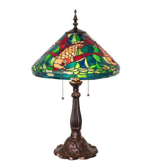 Meyda Tiffany - 274702 - Two Light Table Lamp - Tiffany Koi