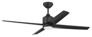 Craftmade - QUL52FB4-NWF - 52" Ceiling Fan - Quell 52" Indoor/Outdoor Ceiling Fan no Wifi - Flat Black