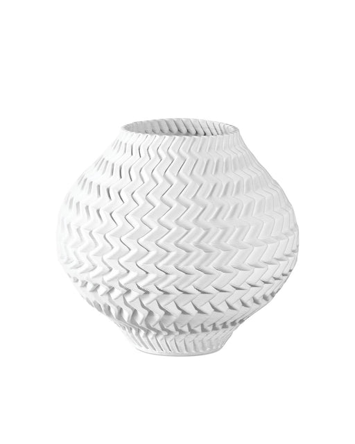 Currey and Company - 1200-0788 - Vase - Plisse - White