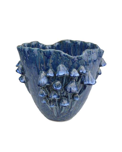 Currey and Company - 1200-0828 - Vase - Conical - Dark Blue