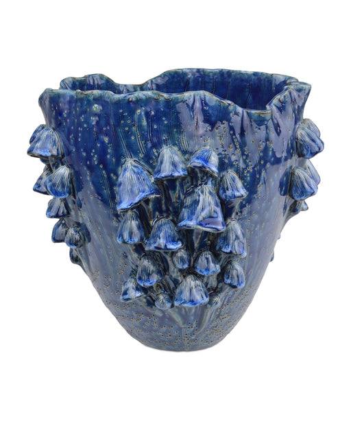 Currey and Company - 1200-0829 - Vase - Conical - Dark Blue