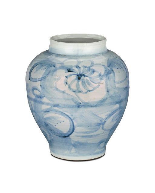 Currey and Company - 1200-0844 - Preserve Pot - Off White/Pale Blue
