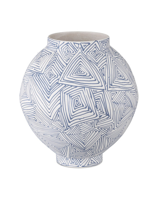 Currey and Company - 1200-0866 - Vase - Blue/White
