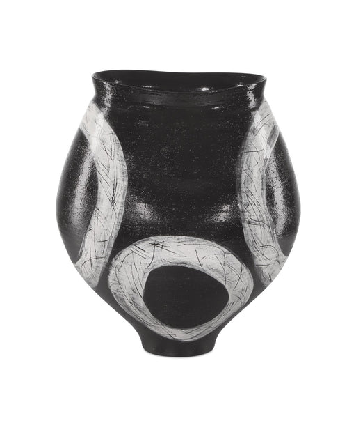 Currey and Company - 1200-0870 - Vase - Black/Light Gray