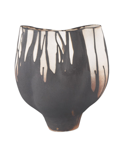Currey and Company - 1200-0872 - Vase - Black/Off-White