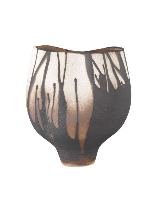 Currey and Company - 1200-0873 - Vase - Black/Off-White