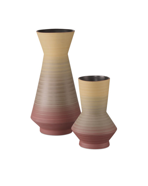 Currey and Company - 1200-0880 - Vase Set of 2 - Yellow/Red