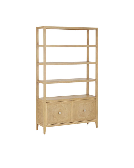 Currey and Company - 3000-0266 - Etagere - Santos - Sea Sand/Brushed Brass