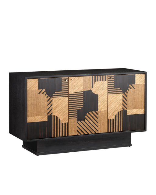 Currey and Company - 3000-0278 - Cabinet - Memphis - Natural/Espresso/Polished Brass