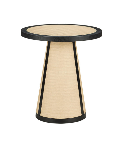 Currey and Company - 3000-0303 - Accent Table - Ivory/Black/Clear