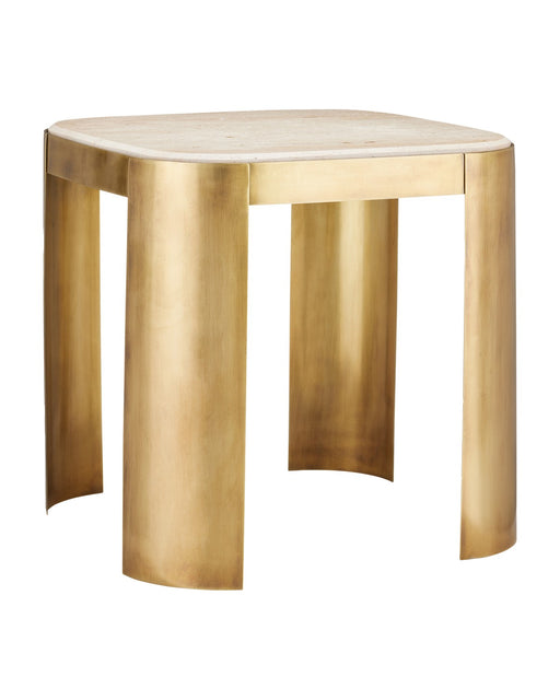 Currey and Company - 4000-0161 - Accent Table - Sev - Natural/Gold